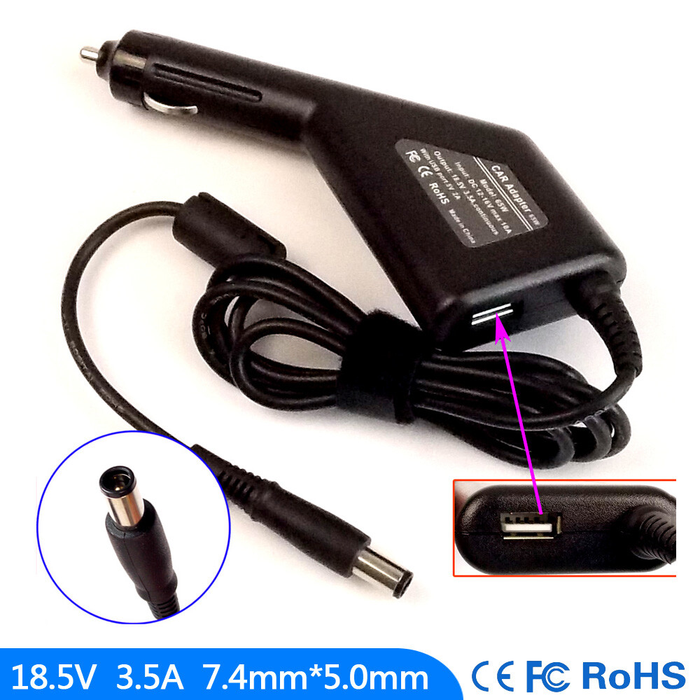 Laptop Car Charger Adapter For HP 2000-427CL 2000-428DX DV6-1280SN G70T
