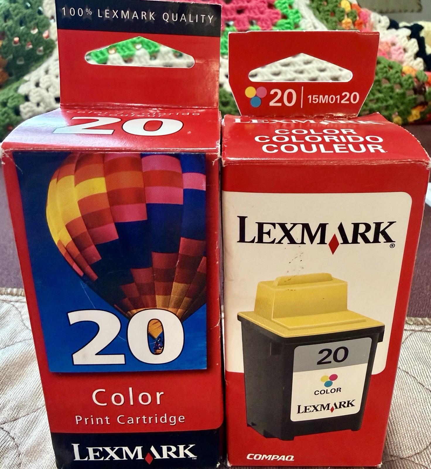 Lot 2 Lexmark 20 Color Ink Cartridges New Sealed P122/P910/Z52/Z53/Z54