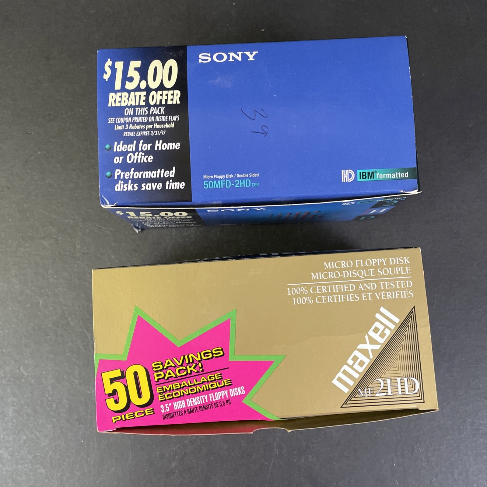 Maxwell MF2HD 3.5 Inch Floppy Discs One Pack Of 50 Sony MF2HD 39 Out Of 50 Opene