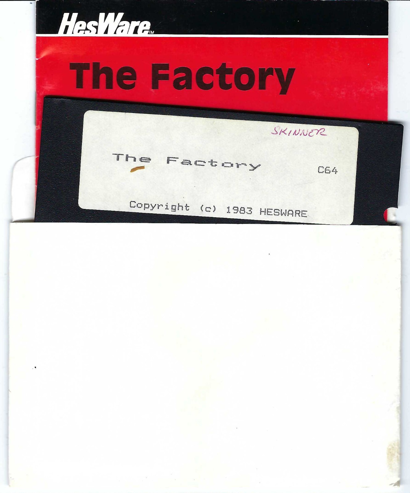 ITHistory SOFTWARE COMMODORE  (1983)  "The Factory"(Hesware/Sunburst) W/Manual