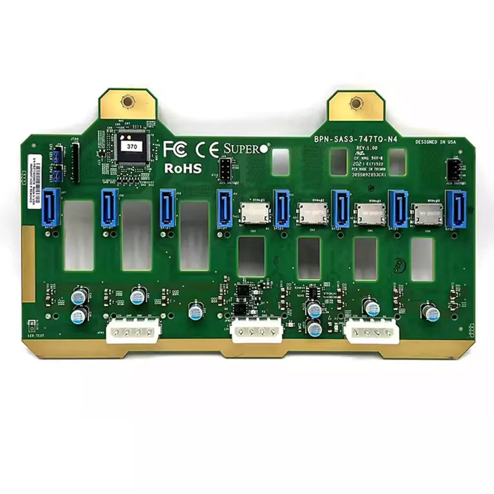 Supermicro 7049GP-TRT 8*SAS3 4*NVMe Interface Backplane Board BPN-SAS3-747TQ-N4