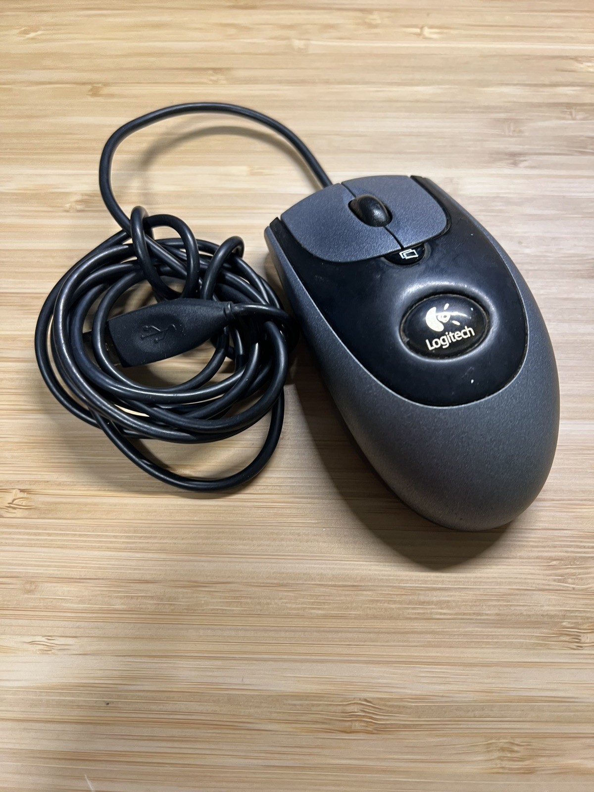 Vintage Logitech MX300 Optical Mouse Black/Silver Rare – Tested & Working