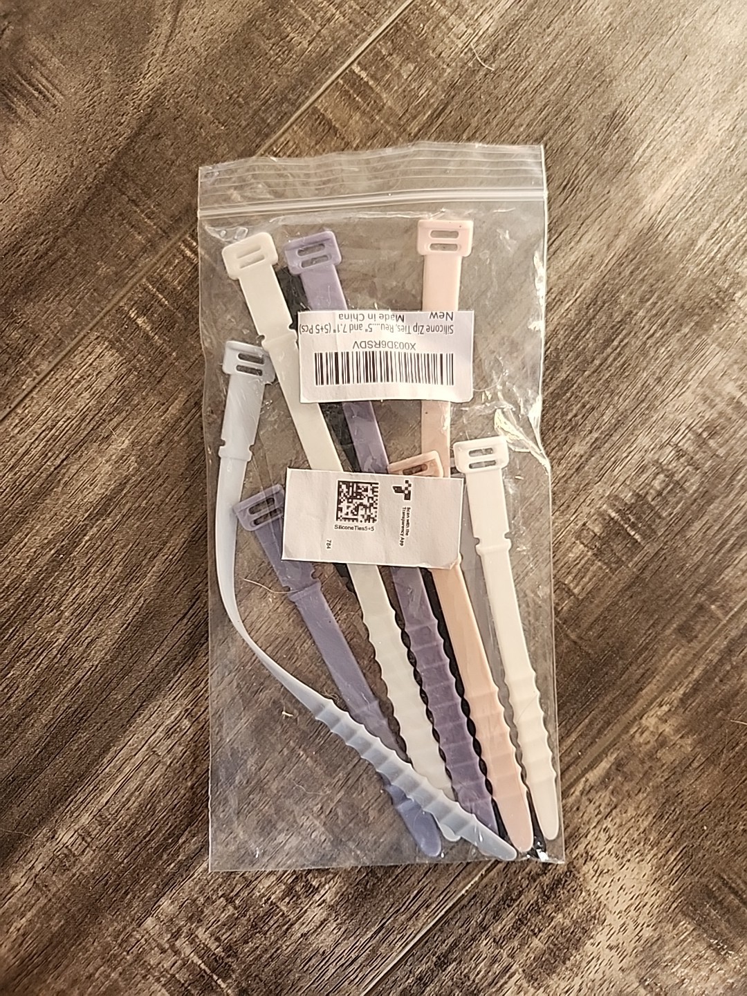 10Pcs Reusable Silicone Zip Ties Elastic Cable Cord Organizer Straps 2 Sizes