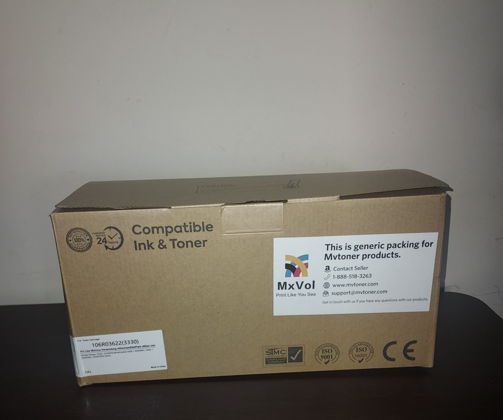 MxVol Compatible Ink & Toner Cartridge Xerox Phaser 3330 Black ( 106R03622)