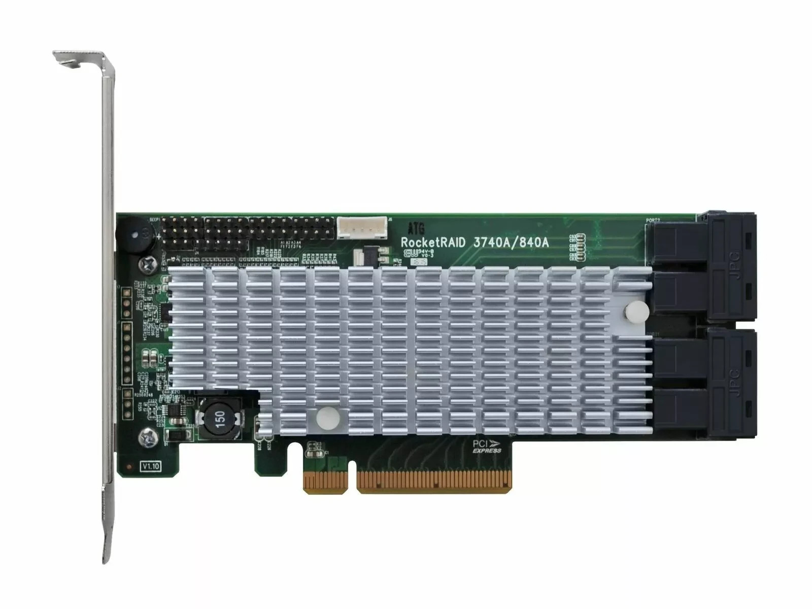 HIGHPOINT ROCKETRAID 2840A 16 PORT PCI-E 3.0 x8 SATA SAS 6Gb/s RAID HBA w/CABLES