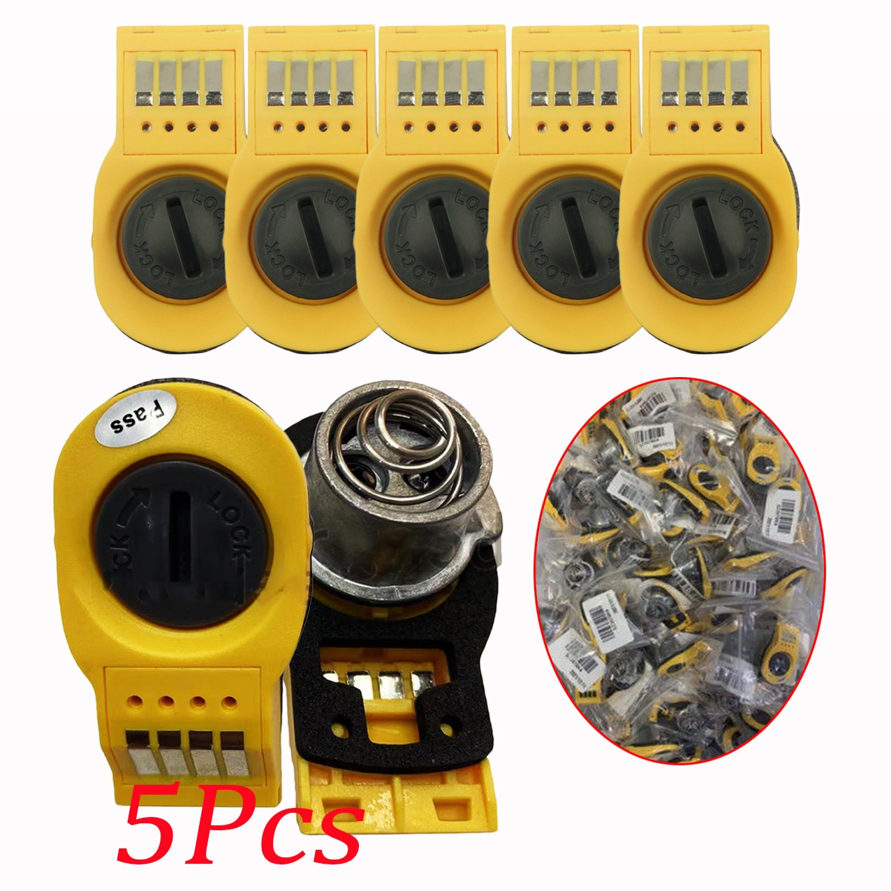 5PCS Bottom Battery Cover Connector for ZEBRA Symbol DS3578 DS3478 LS3578 LS3478