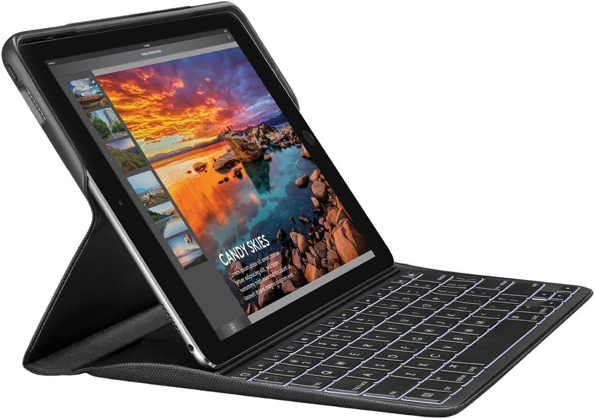 Logitech 920008131 Create Backlit Keyboard Case for ipad pro 9.7 in - Black