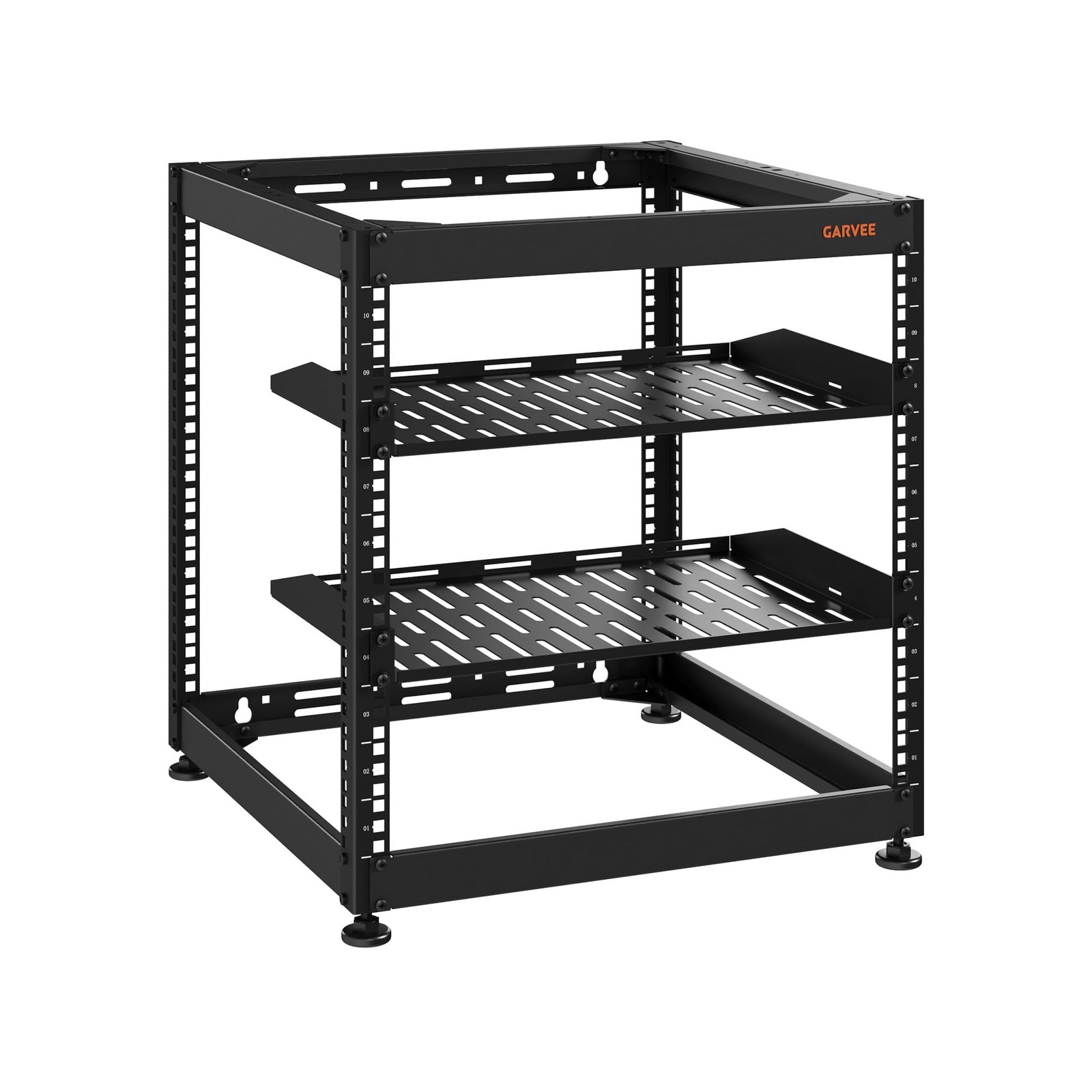 Open Frame Server Rack 10/15/20U Wall-Mount Freestanding Locking Casters Network