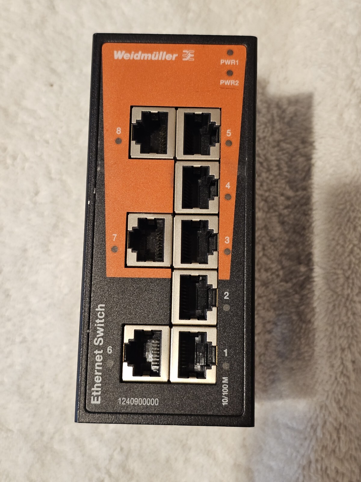 Weidmuller 1240900000 Ethernet Switch IE-SW-BL08-8TX - Used