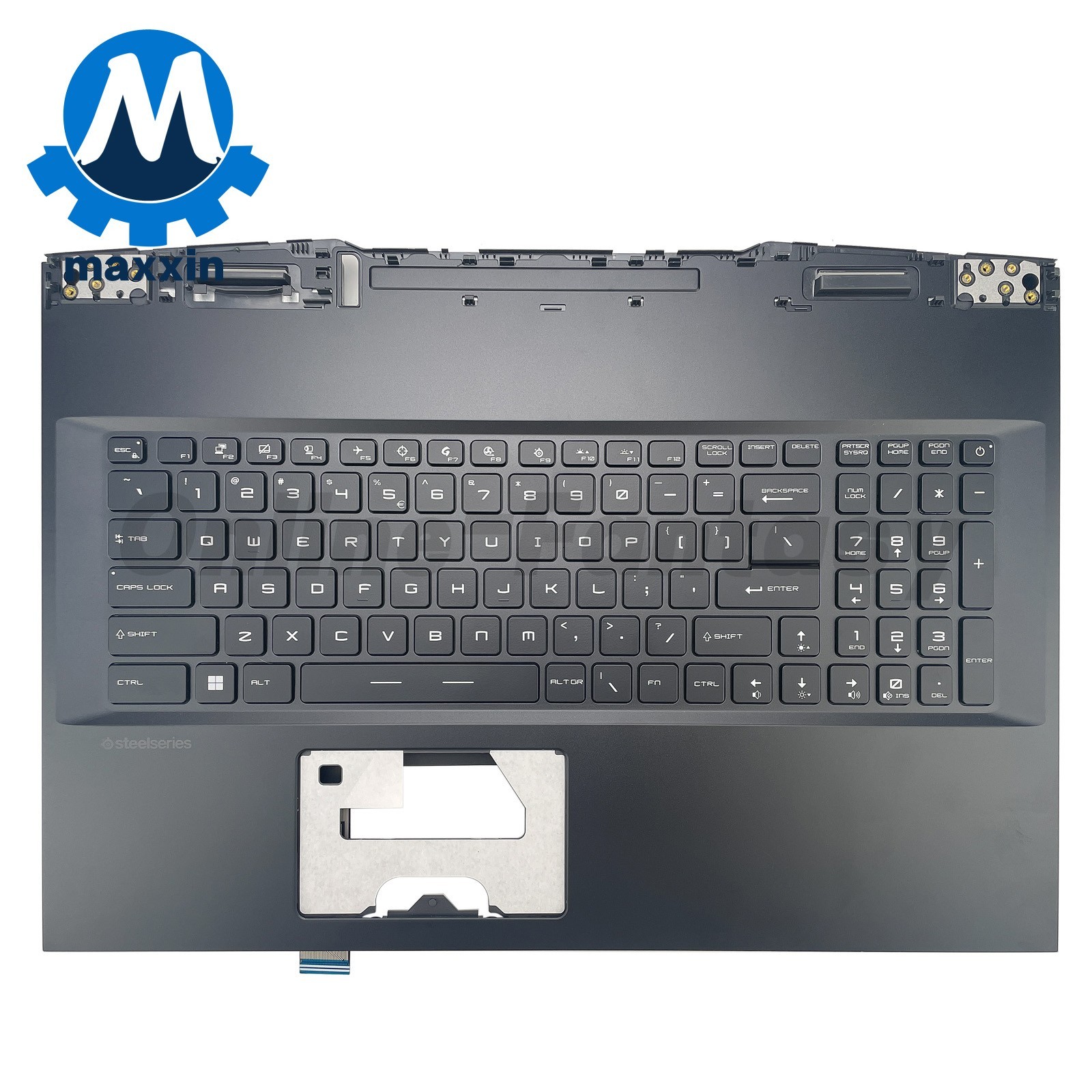 New Palmrest W/RGB Backlit Keyboard For MSI GE76 GP76 MS-17K1 17K4 Black US