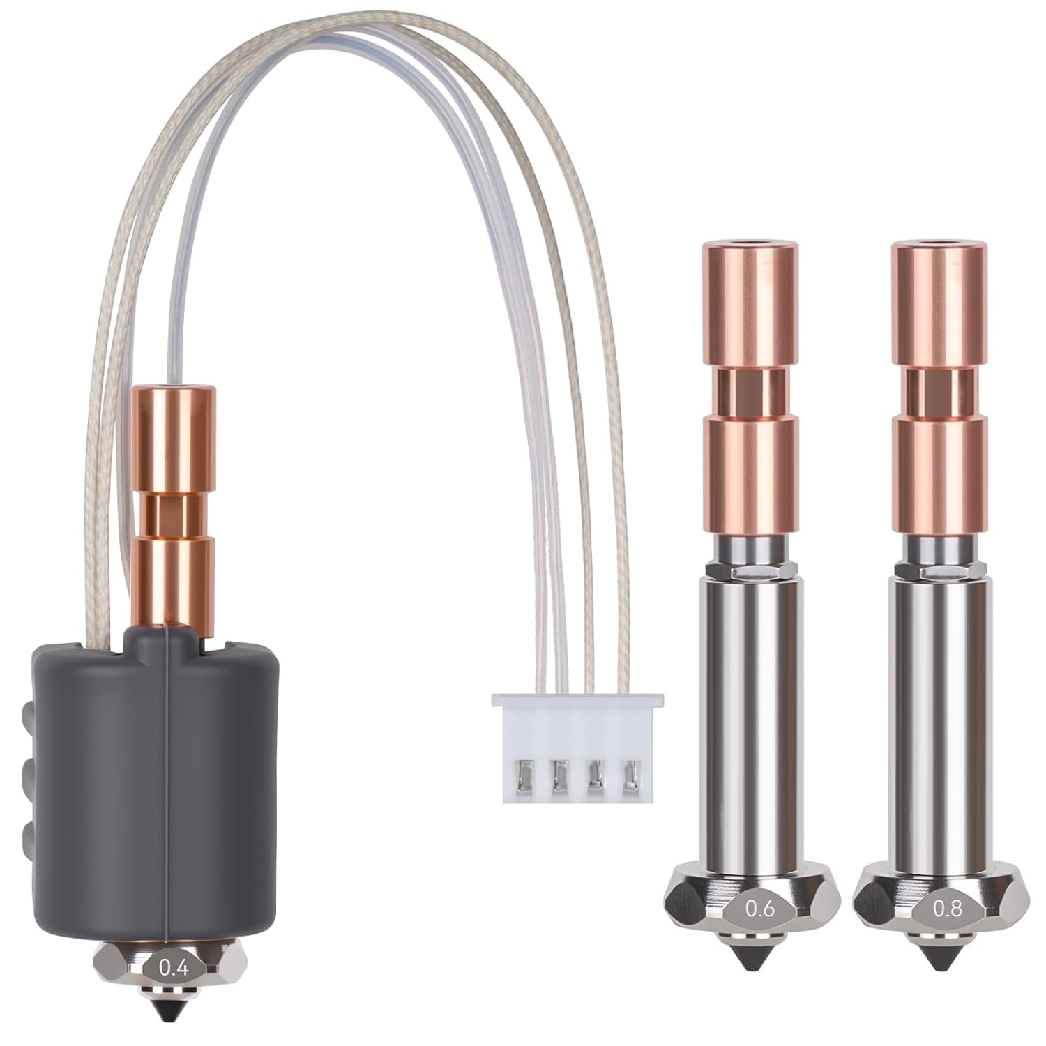 Kobra 3 Max Hotend Upgrade, All-Metal Extruder Replacement with 0.4/0.6/0.8Mm Qu