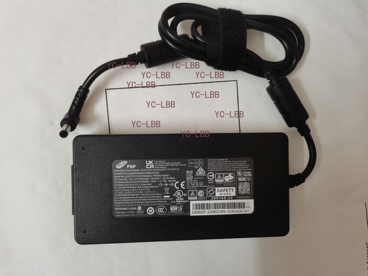 Original 19.5V11.79A 230W FSP230-AJAS3-1 For Intel NUC X15 RTX3070 5.5mm Adapter