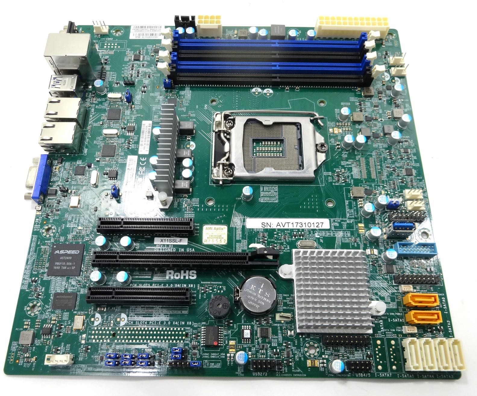 Supermicro X11SSL-F FCLGA1151 ATX Server Motherboard