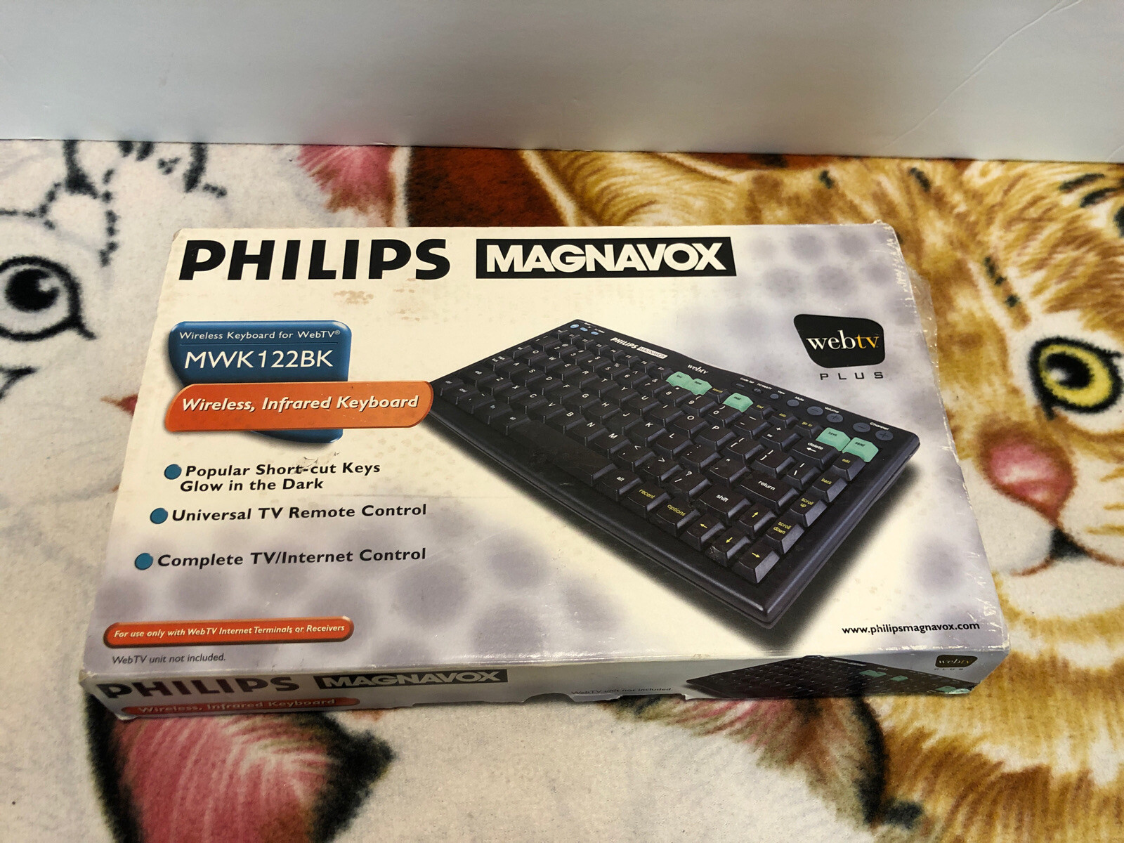 Philips Magnavox MWK122BK Wireless Keyboard for Web TV