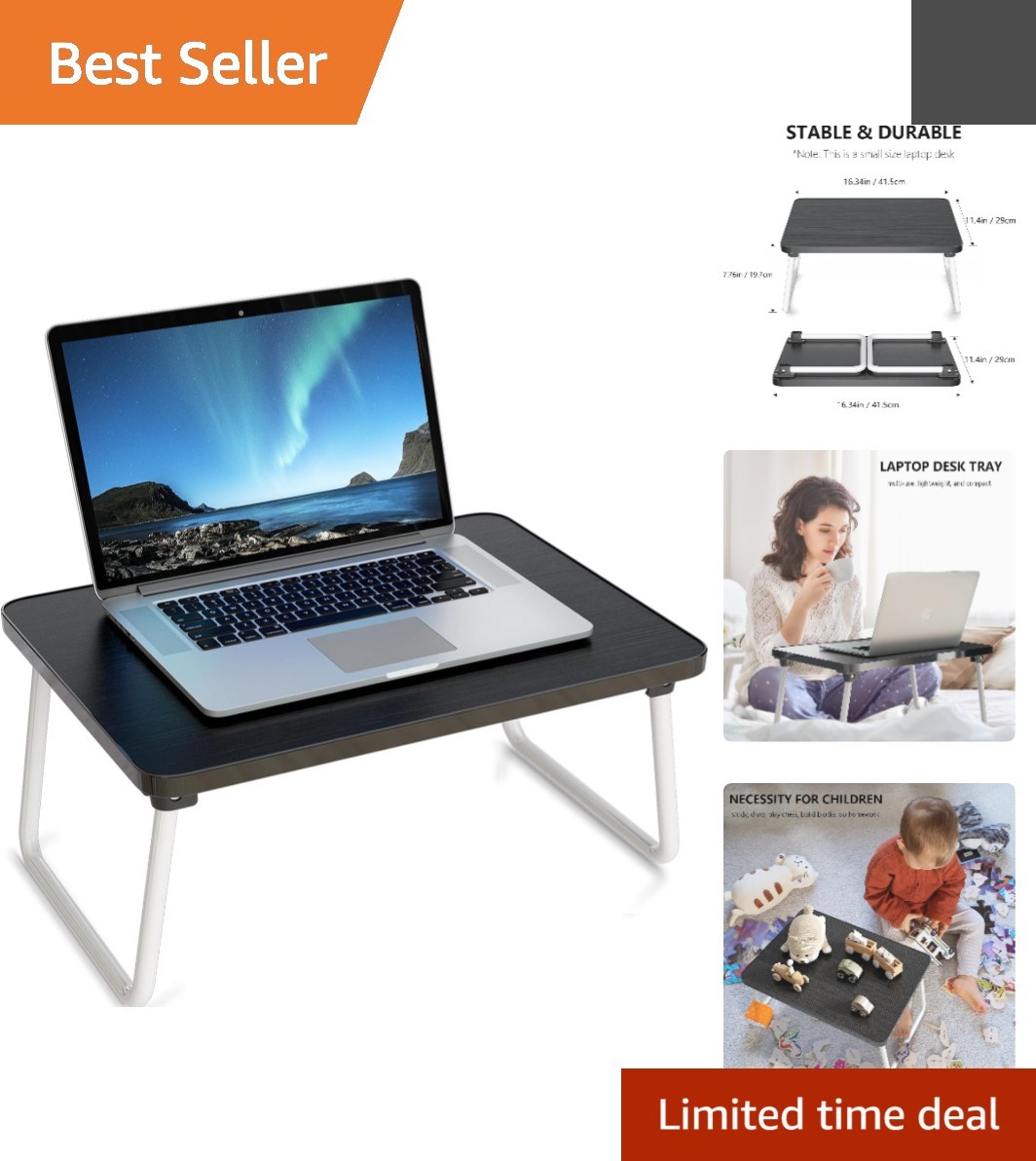 Modern Foldable Lap Desk - Lightweight Portable Laptop Tray for Bed & Couch