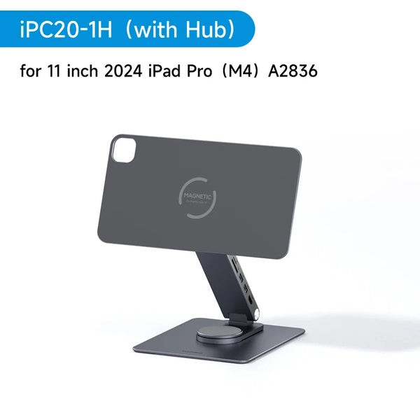 GRAY - HAGIBIS MAGNETIC IPAD STAND (WITHOUT HUB) FOR IPAD PRO M4 13"