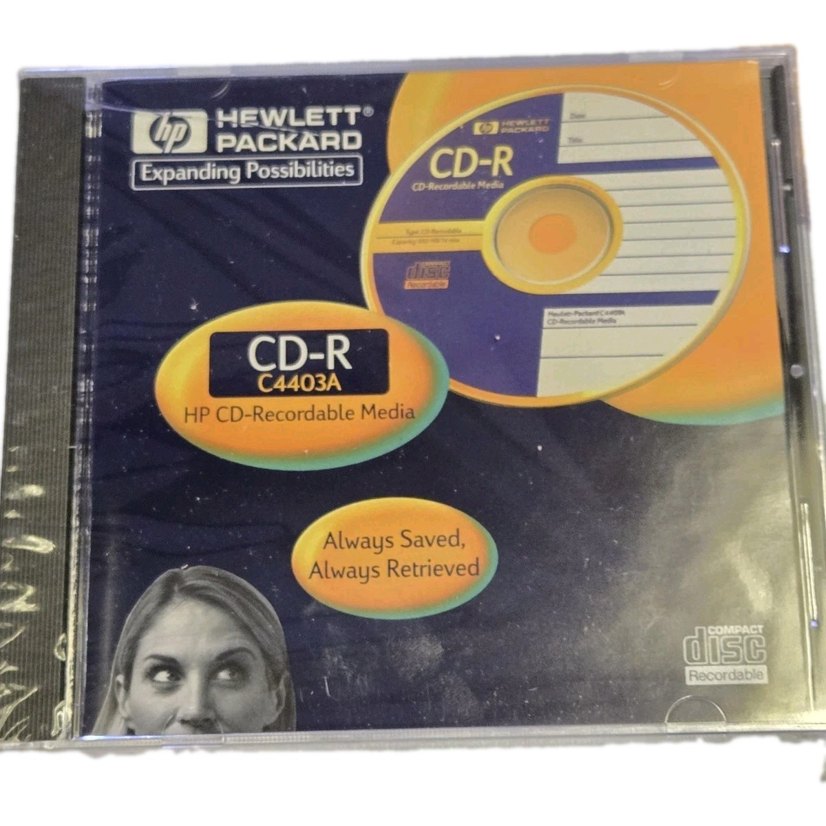 Lot 6 Hewlett Packard CD-Recordable Media 650MB/74min New In Jewel Case C4403A
