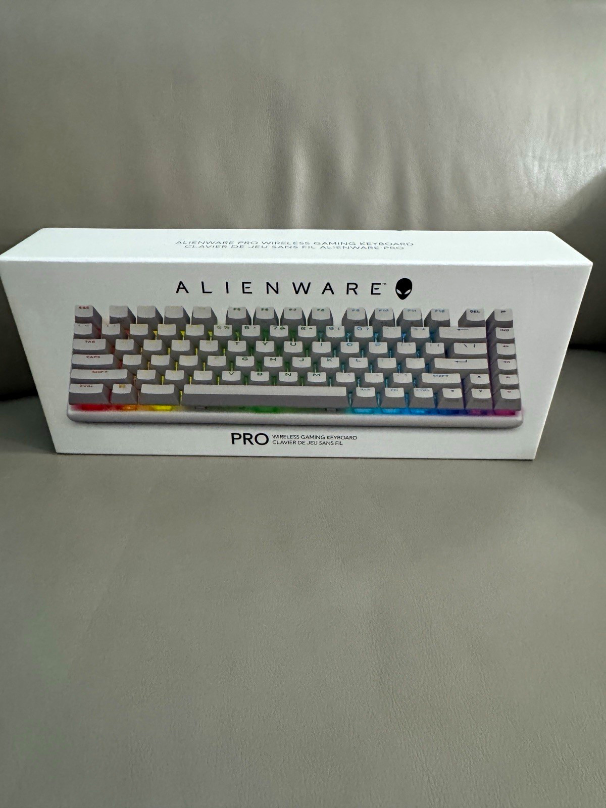 Alienware Pro R987V 75% Wireless Mechanical Gaming Keyboard RGB Lunar Light NEW