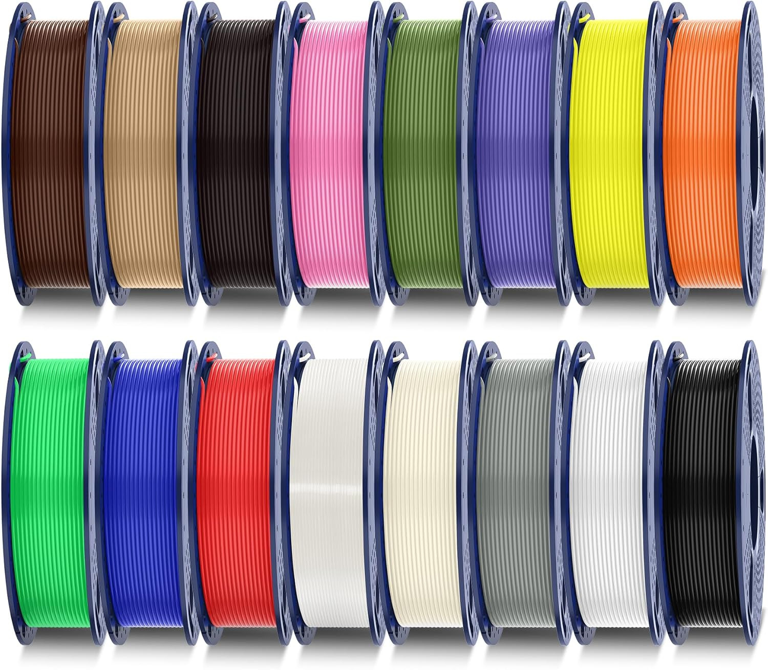 SUNLU PLA+ 3D Printer Filament 1.75mm 16 Color Bundle 4kg Vacuum Packed