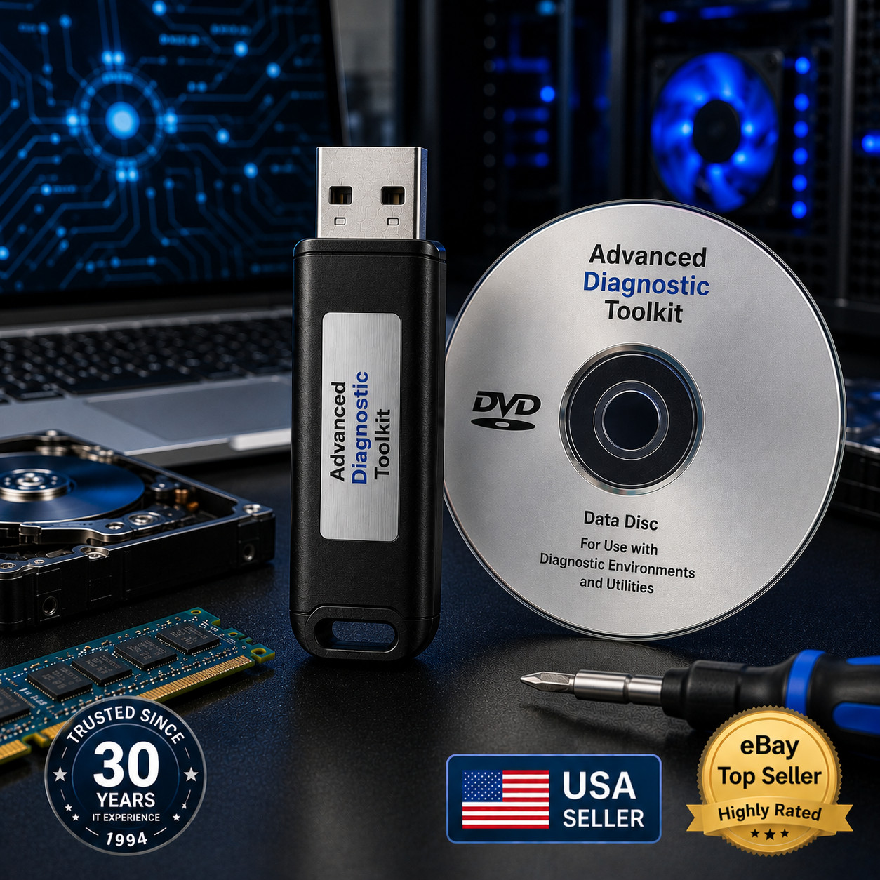 PC Diagnostic USB\DVD •  Win11PE • PC Repair Tools • Multi‑Boot
