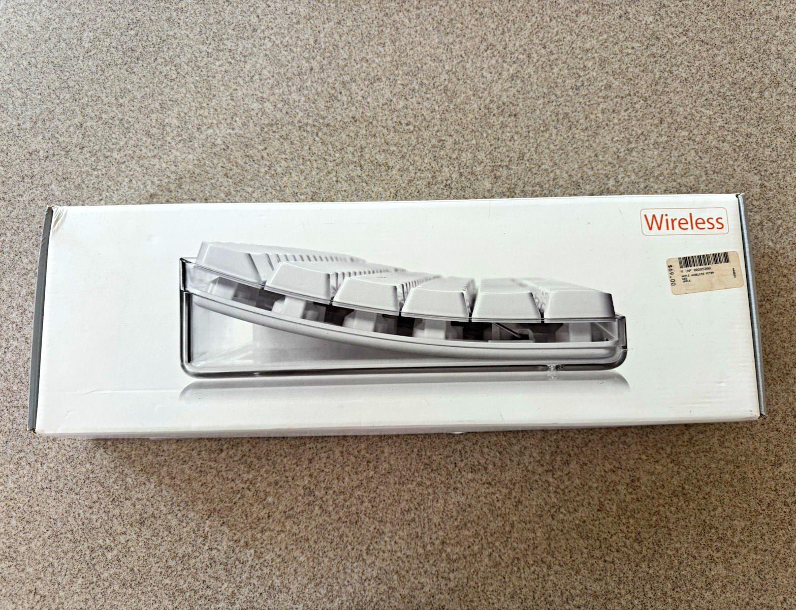Vintage Apple Wireless Keyboard A1016 Bluetooth Full Size Original Box