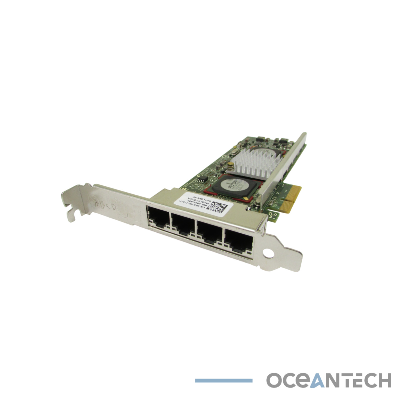Dell Broadcom BCM5709 Quad Port 1Gb RJ45 NIC LP (R519P-LP) High Profile