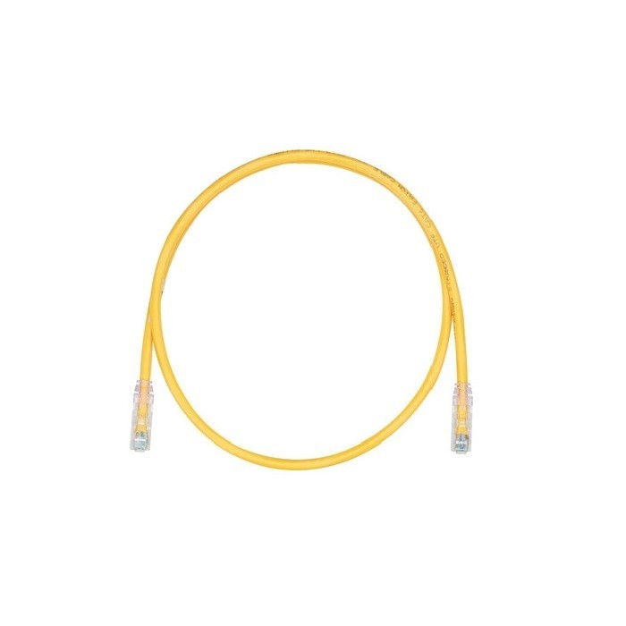 2 ft Panduit UTPSP2YLY 24 AWG Copper Cat 6 UTP Patch Cord Yellow
