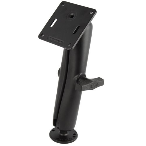 RAM 1.5" Ball Long Arm Mount w/ Vesa 75 mm X 75 mm VESA Plate & 2.5" Round Base