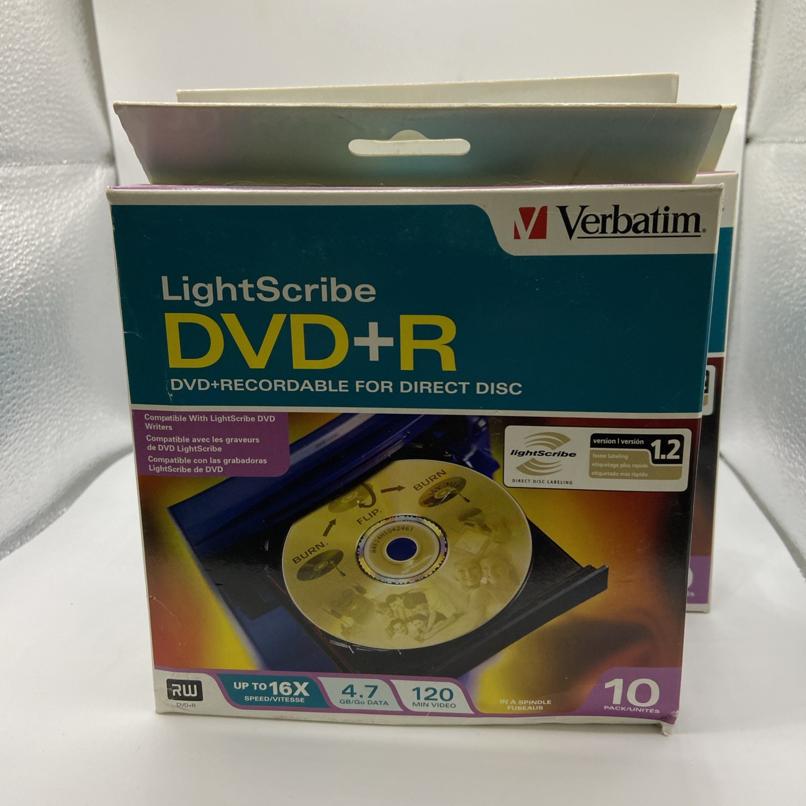 🔥Verbatim Lightscribe DVD+R  10 Pack Blank Media 4.7GB 120mn Recordable LOT🔥🔥