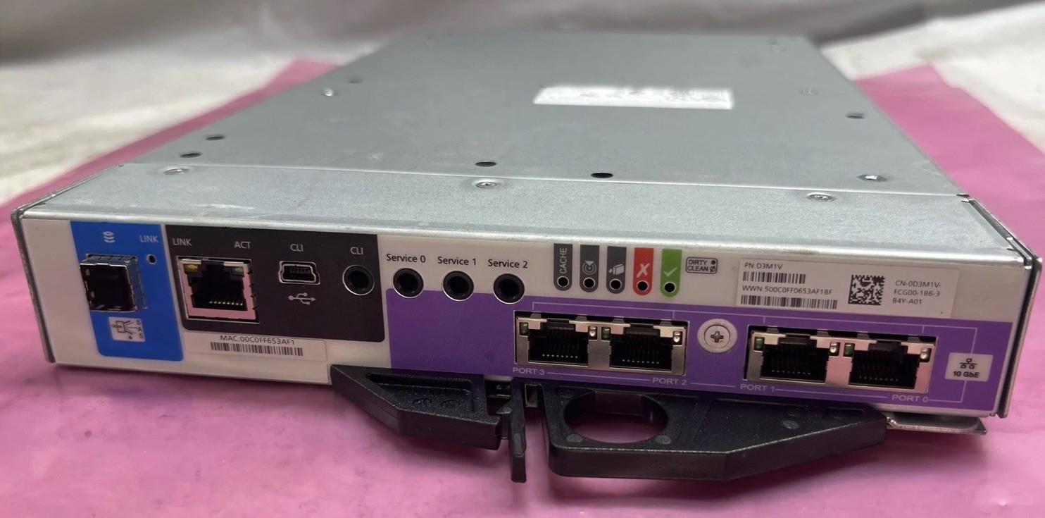 Dell EMC PowerVault D3M1V 10GBASE‑T iSCSI Controller E15M E15M005 Working Pull