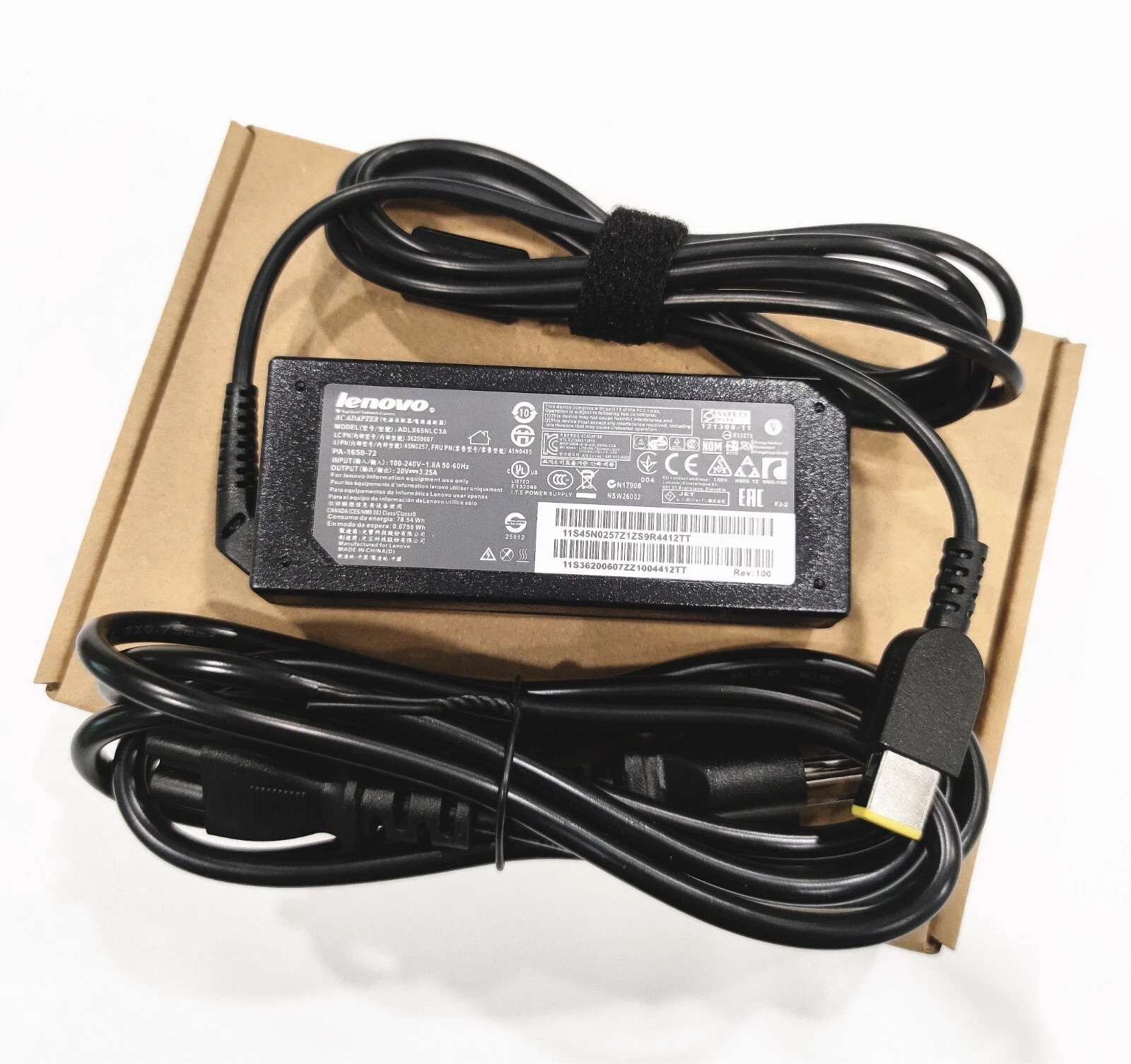 Geniune Lenovo 65W AC Adapter Charger Power for ThinkPad T440p T440s,T431s T440