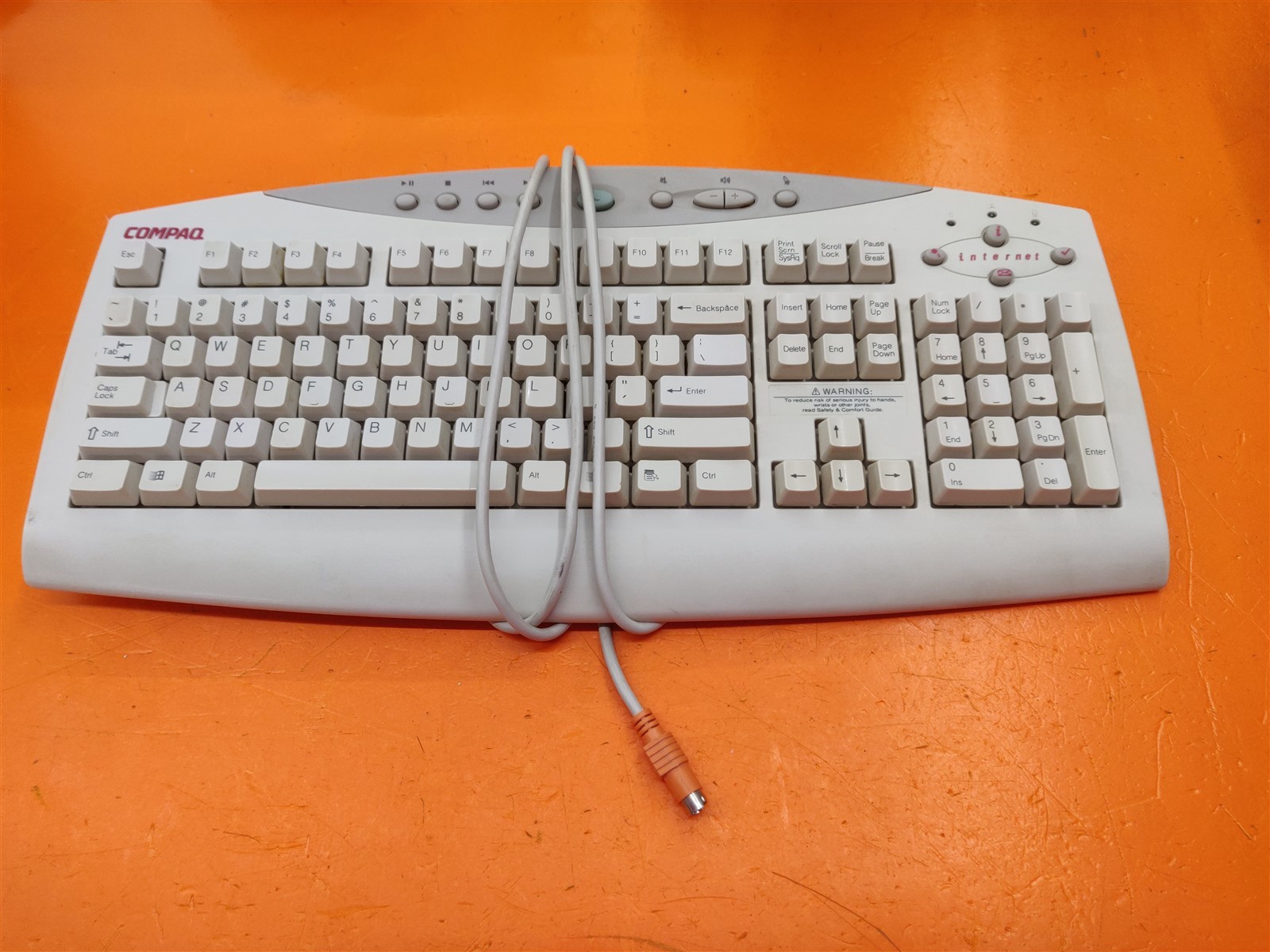 ⭐️⭐️⭐️⭐️⭐️ Vintage Compaq SK-2700 Wired PS/2 Multimedia Keyboard 