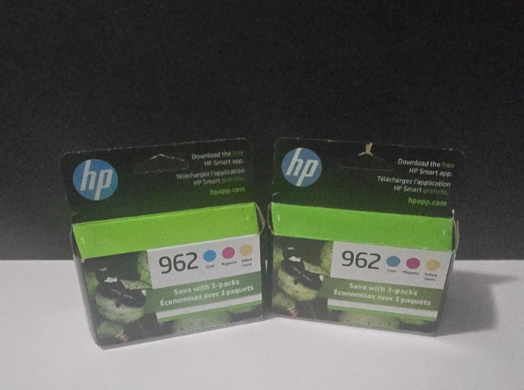 2x HP 962 3pk Combo Ink Cartridges Cyan/Magenta/Yellow ,TARIFF FREE