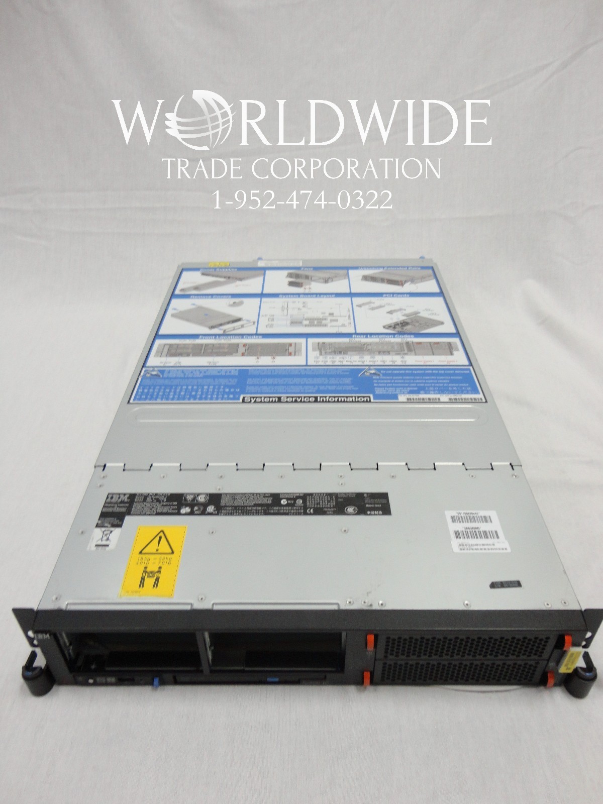 IBM 9110-51A 2.1GHz 2-Core POWER5+ Processor, 32GB mem, 73.4GB HD, DVD, rails 