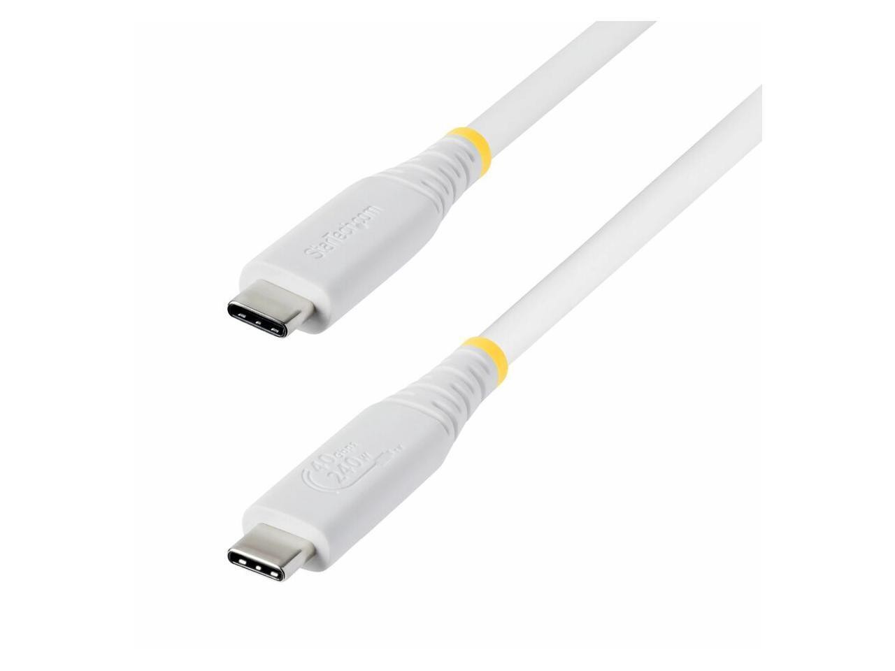 StarTech 1.5ft (45cm) USB4 Cable, 40Gbps, USB-IF Certified USB-C Cable, 240W, 8K