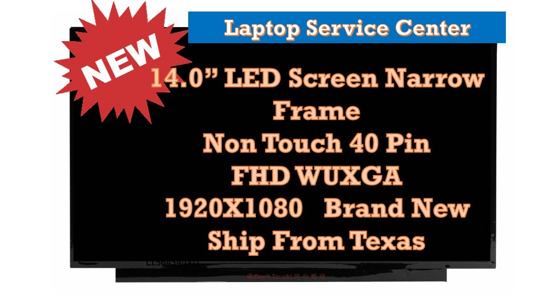 14" Led LCD Screen HP Elitebook 840 G6 laptop FHD 30 Pin L62774-001