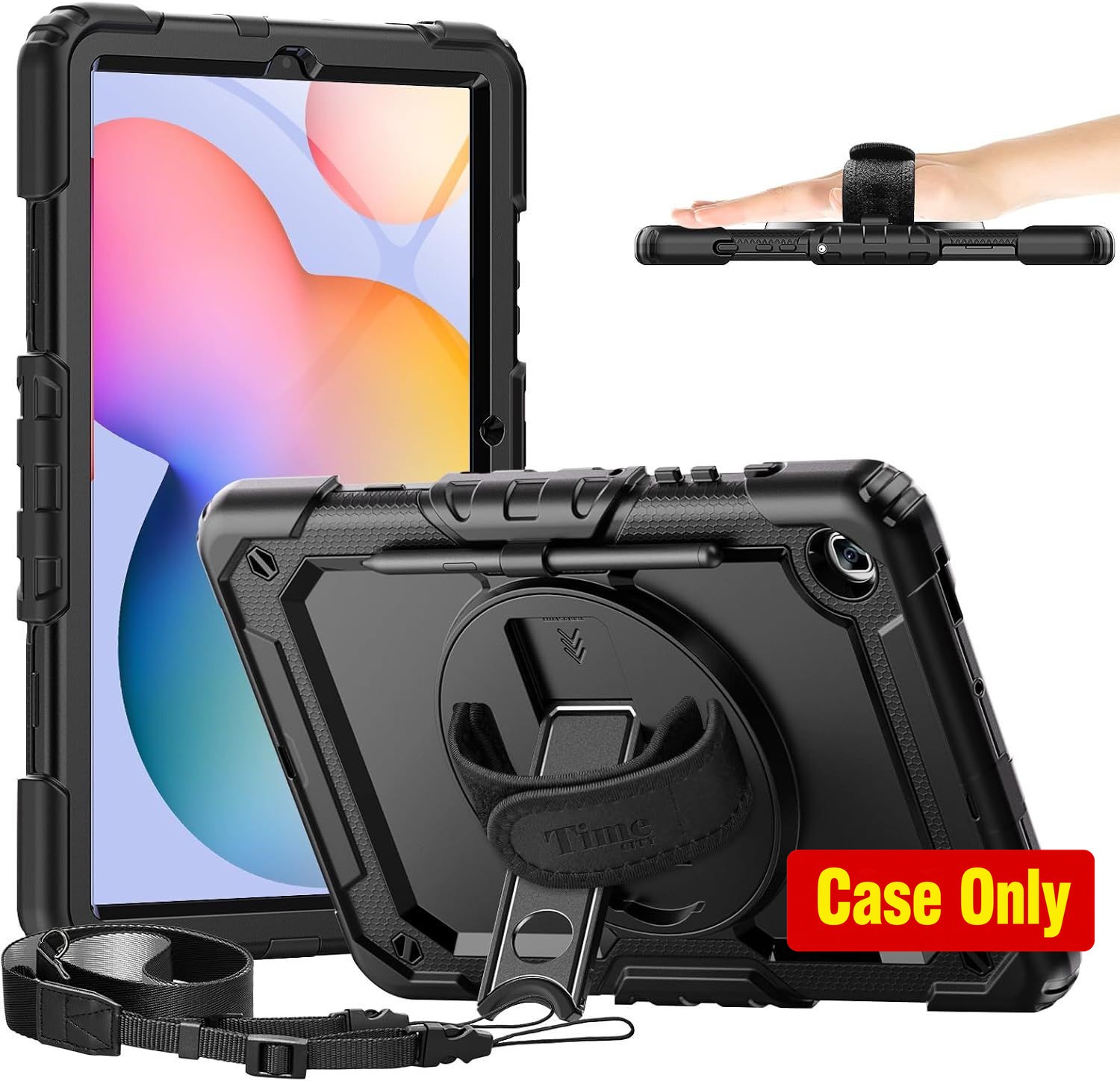 Durable Protective Case with Stand for Samsung Galaxy Tab S6 Lite 10.4'' Tablet