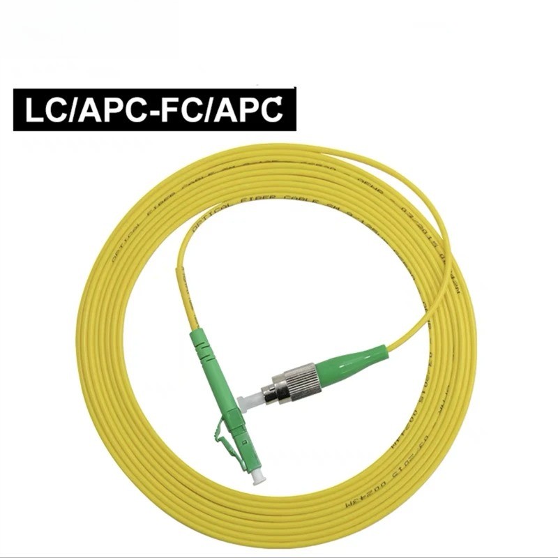 [2pcs] LC APC to FC APC Single Mode Fiber Optic Patch Cord Simplex Fiber Cable