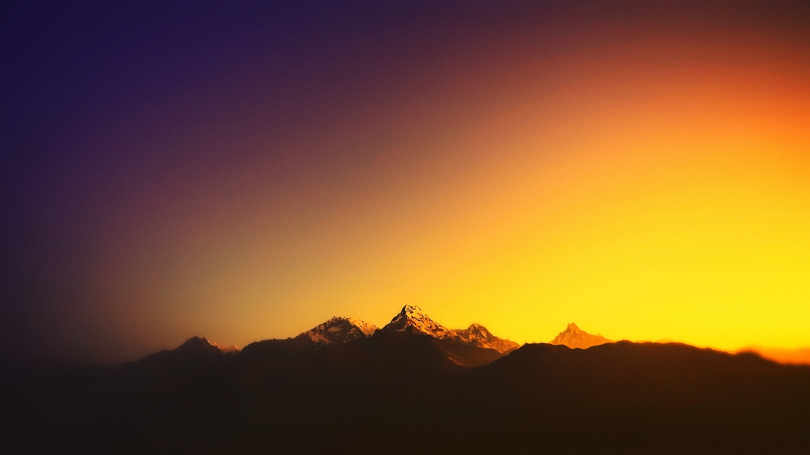 Landscape mountains sunlight blurred nepal Custom Gaming Mat Desk