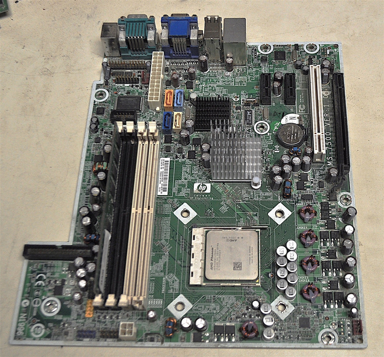 MOTHERBOARD HP MS-7500 VER 1 AMO PHENOM PROCESSOR SCHOOL SURPLUS.