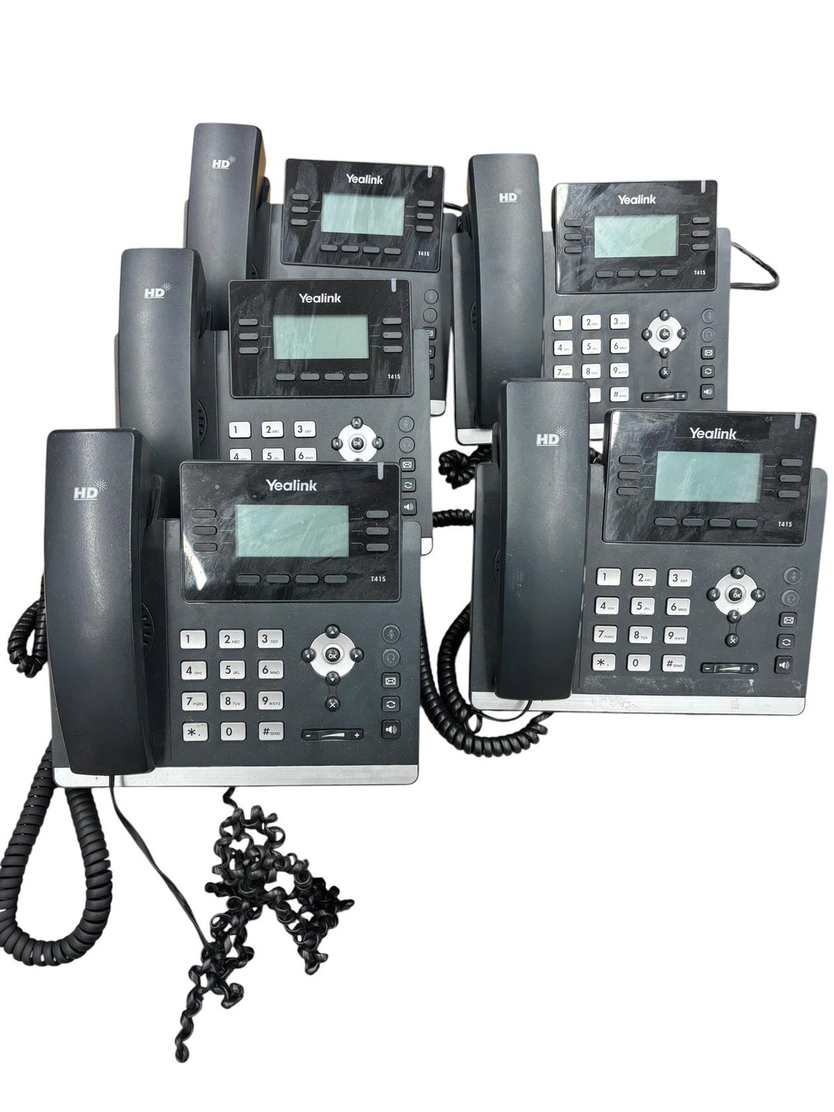 YEALINK Yealink T41S IP Desk Phone YEA-SIP-T41S  Lot of 5 phones