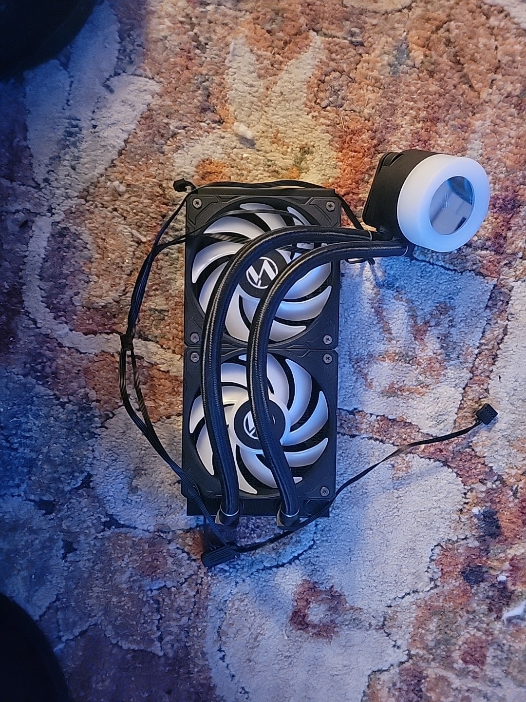 Lian Li Galahad AIO Liquid CPU Cooler  Parts Only One Wire Disconnect See Photo