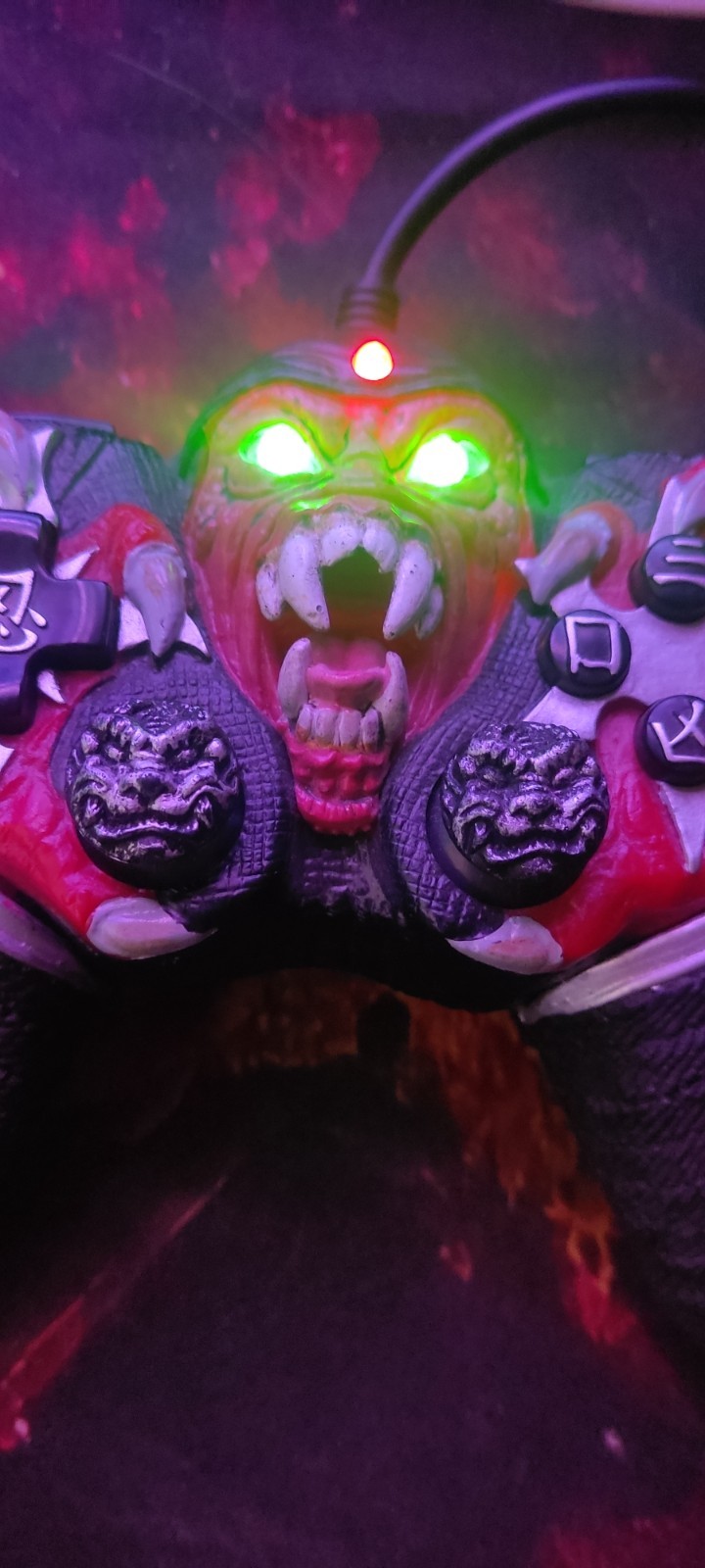 Vintage Monster Skull Demon USB Game Controller TP-U02 Wired Gamepad for PC