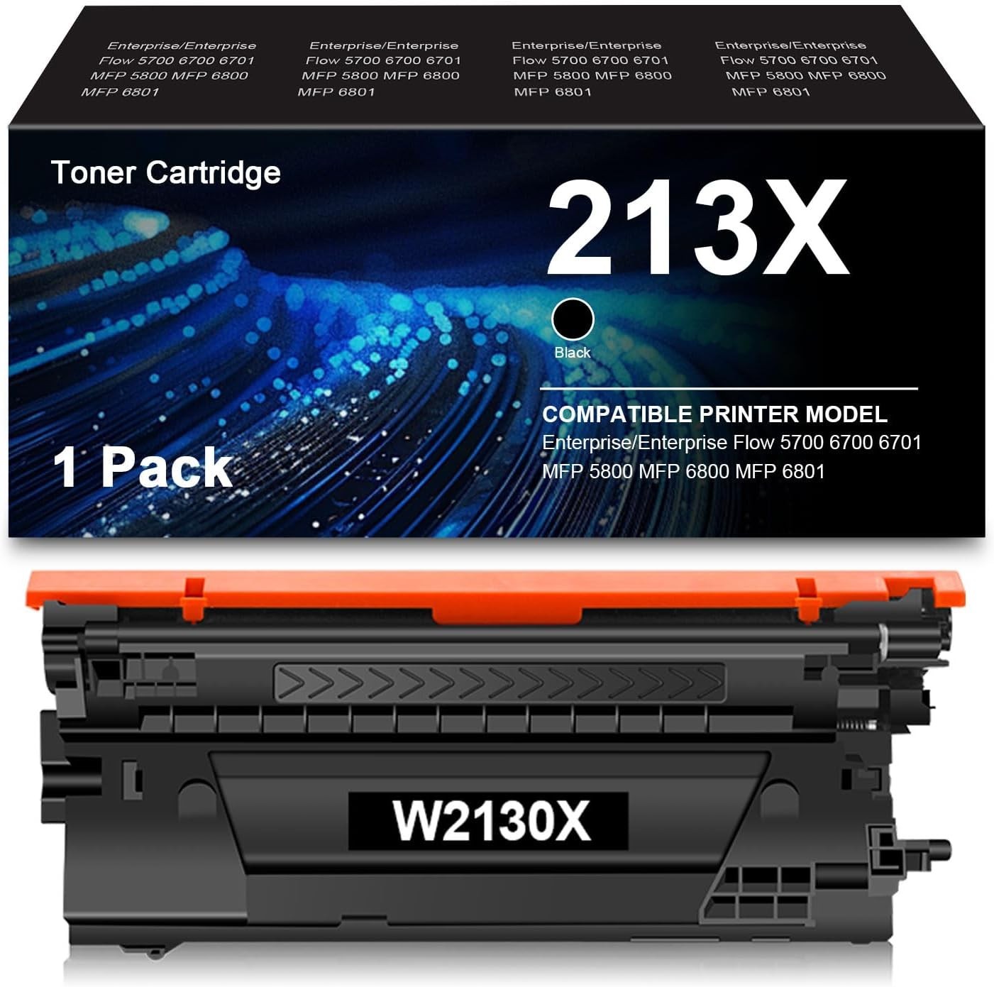 213X Toner Cartridge High Capacity HP 213A 213Y W2130X LaserJet Enterprise 1-Set