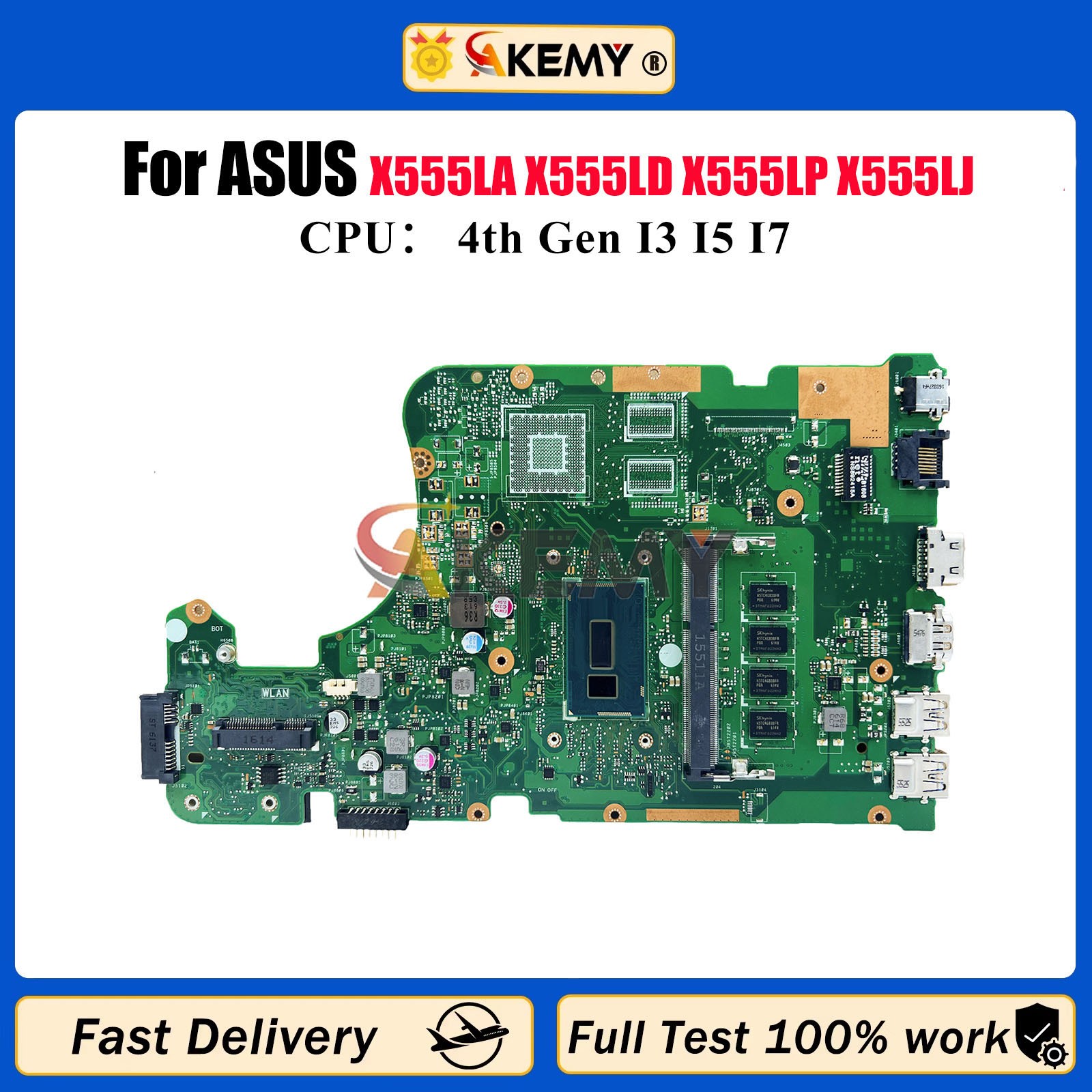 X555LAB Motherboard For ASUS X555LP X555LD X555LJ X555LB Mainboard W/CPU