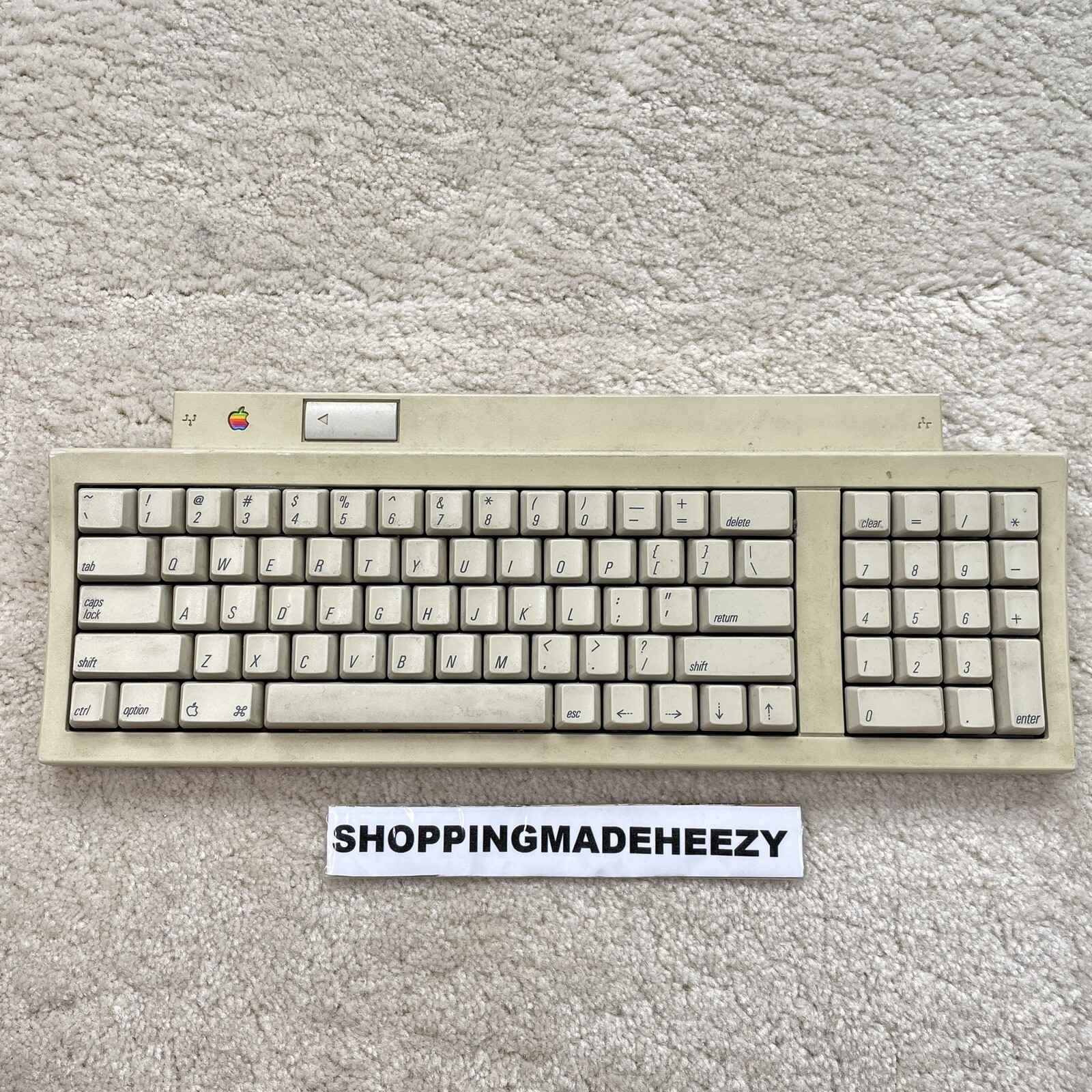 VTG 1991 APPLE KEYBOARD II 2 MACINTOSH M0487 MEXICO UNTESTED AS-IS