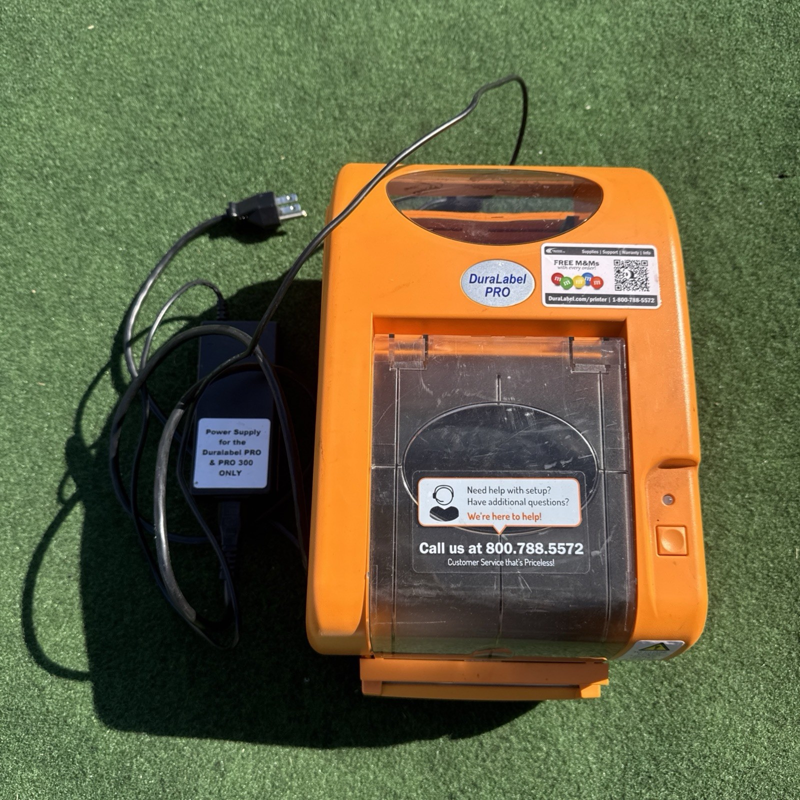 Duralabel Pro Thermal Label Printer  with AC Adapter Works Great