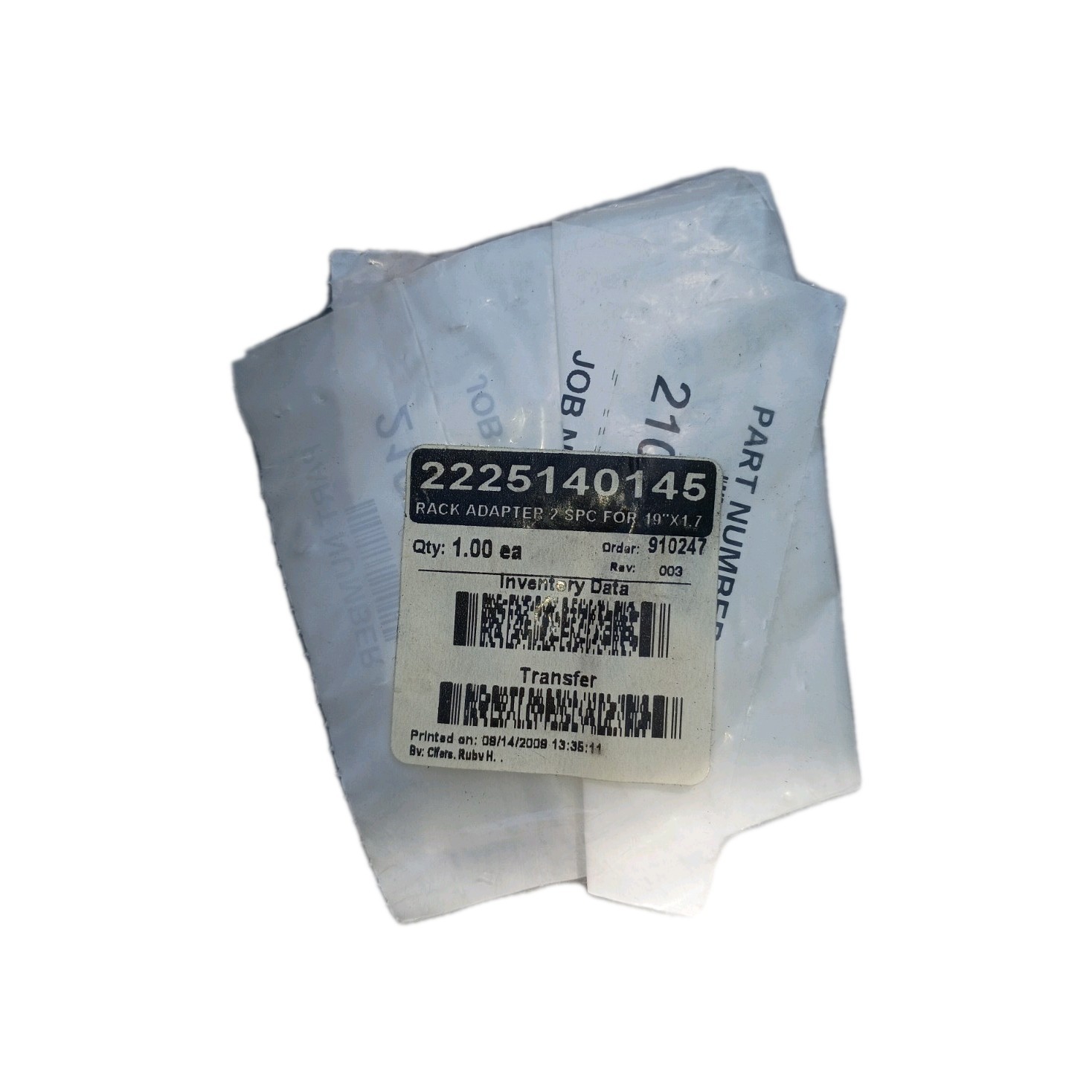 Rack Adapter 2 SPC for 19'x17' #2225140145 1 Per Pack