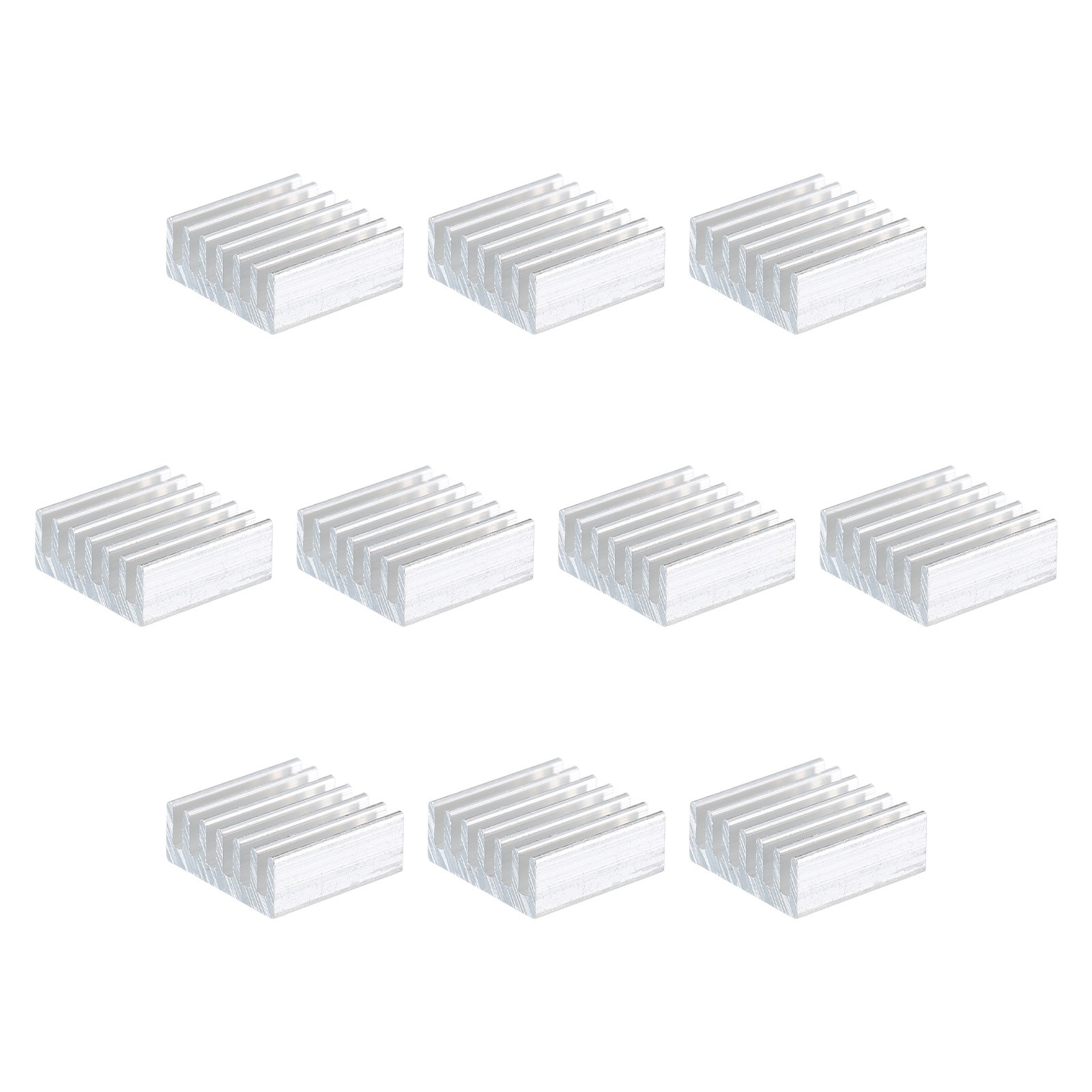 10Pcs 14x14x6mm Heatsink Aluminum Radiator Heat Sink Cooling White