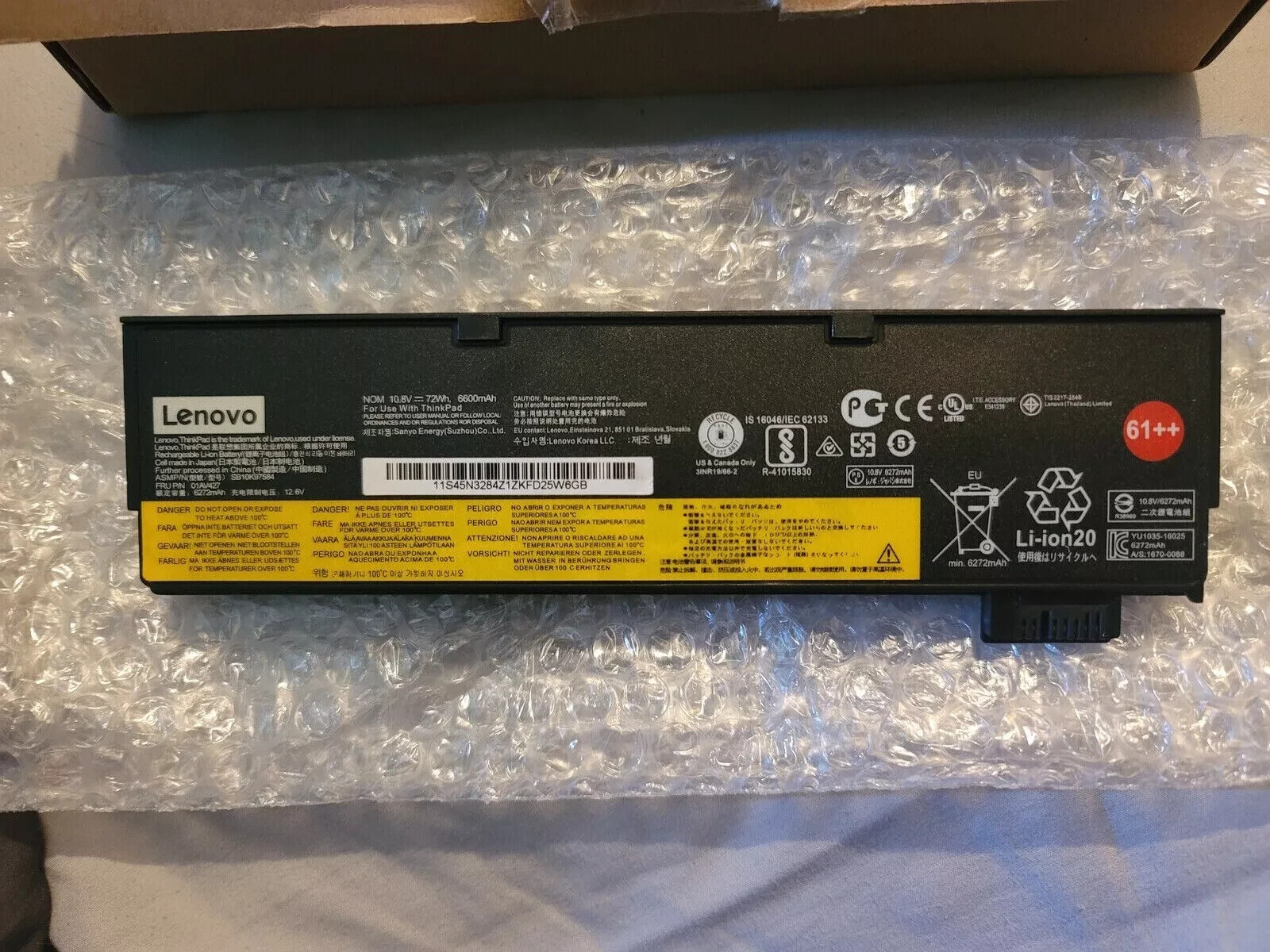 NEW Genuine 72WH T470 Battery For Lenovo ThinkPad T480 T570 P51S 01AV427 61++